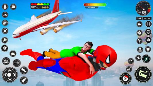 Flying Robot Superhero Games