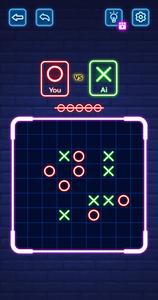 Glowing Tic Tac Toe Battle