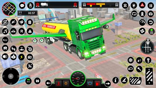 Oil Tanker Flying Truck Games