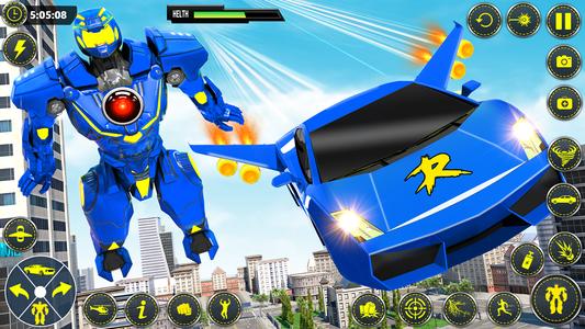 Muscle Car Robot Car Game