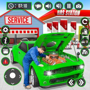 Gas Station Car Mechanic Sim