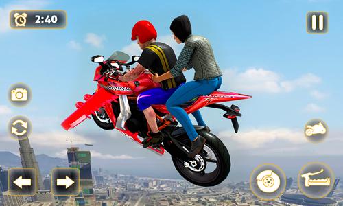 Flying Motorbike Taxi Driving