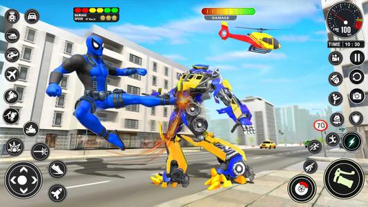 Flying Robot Superhero Games