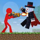 Red Stickman in Craft World