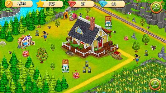 Family Farm Town Farming Games