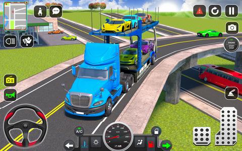 Trailer Truck Car Transport 3D