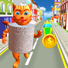 Toilet Paper Cat Run