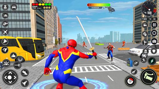 Flying Robot Superhero Games