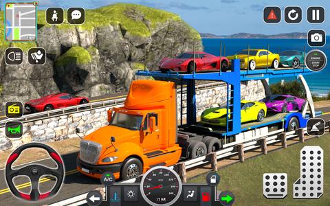 Trailer Truck Car Transport 3D