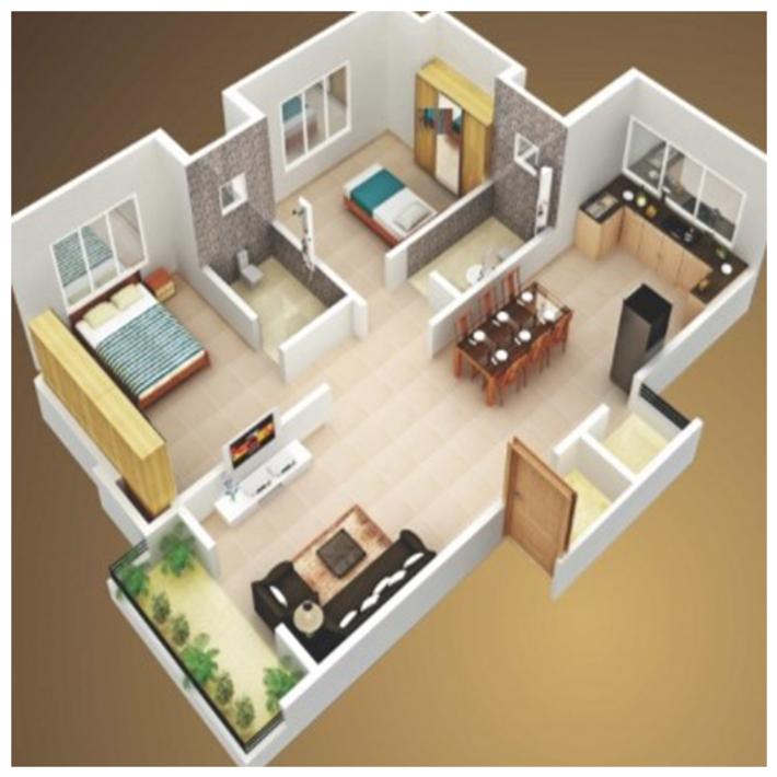 3D house plan designs