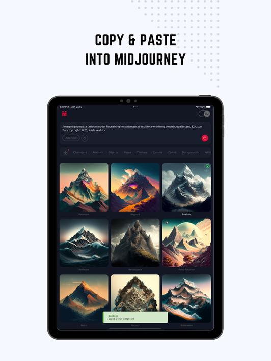 IMI: Midjourney Prompt Builder