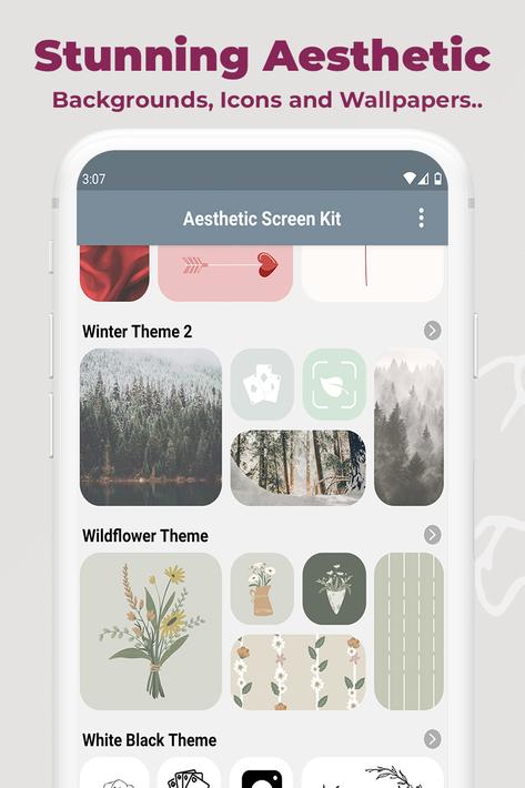 Aesthetic Icons Widgets Themes