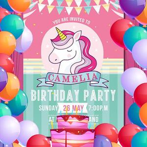 Birthday invitation maker