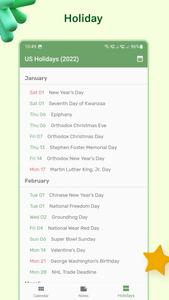 Holiday Calendar