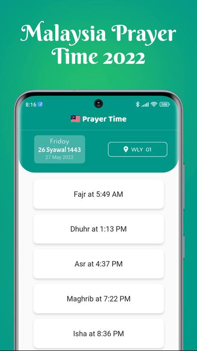 Malaysia Prayer Time 2023