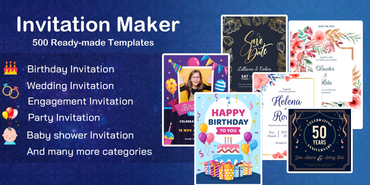 Invitation card Maker, Design