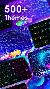 Neon LED Keyboard: RGB & Emoji