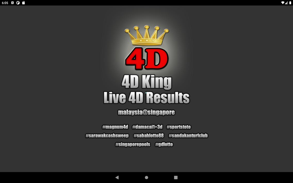 4D King Live 4D Results