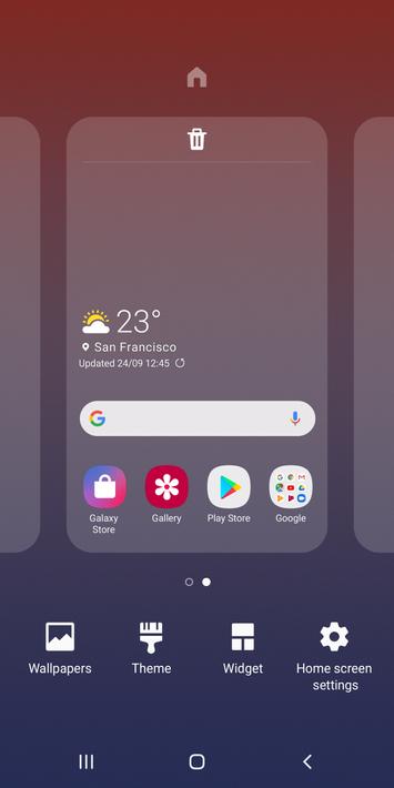 Samsung One UI Home