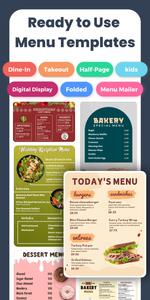 Lisi: Menu Maker, Templates