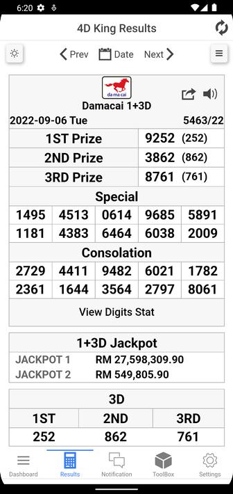 4D King Live 4D Results