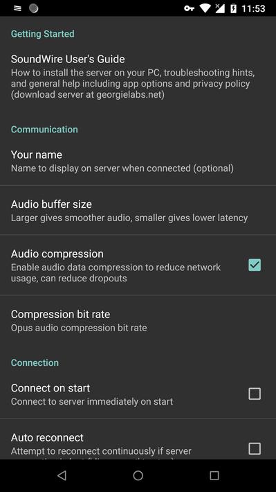 SoundWire - Audio Streaming