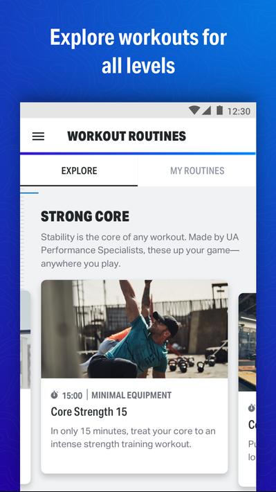 Map My Fitness Workout Trainer