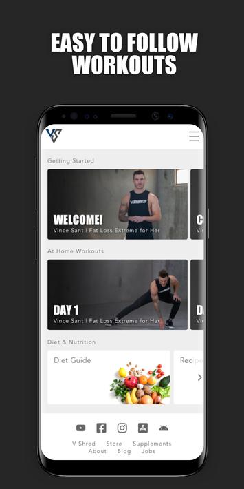 V Shred: Diet & Fitness