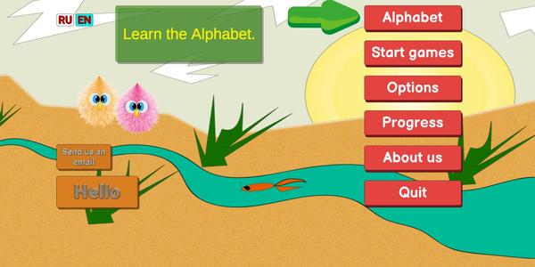 Russian alphabet learning with