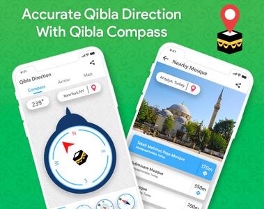 Qibla Compass: Qibla Direction