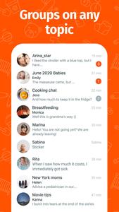 Pregnancy tracker chat for mom