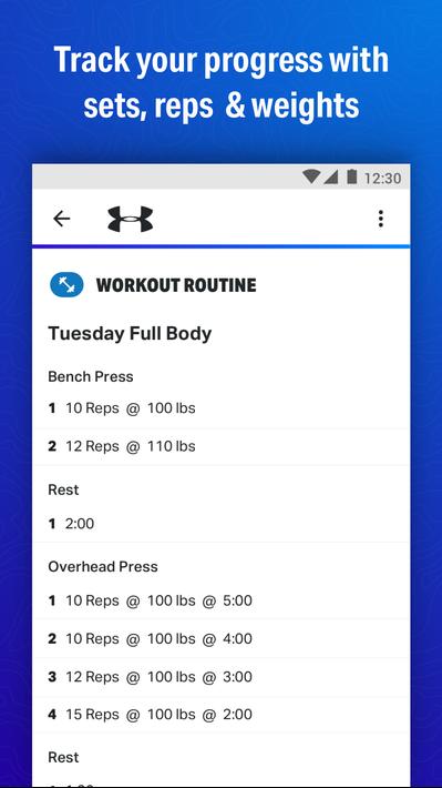 Map My Fitness Workout Trainer