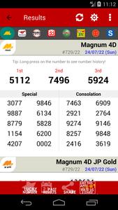 Live 4D Results