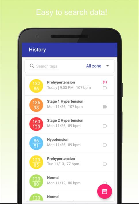 Blood Pressure Diary