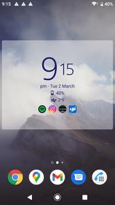 Digital Clock & Weather Widget