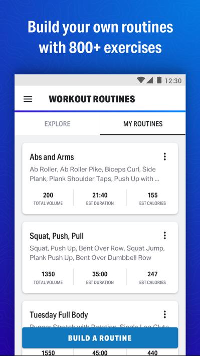 Map My Fitness Workout Trainer