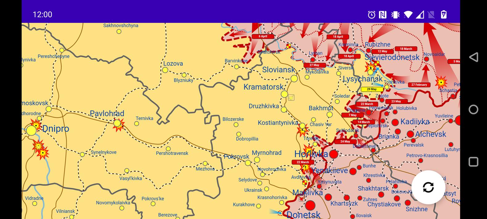 Ukraine Real Time War Map