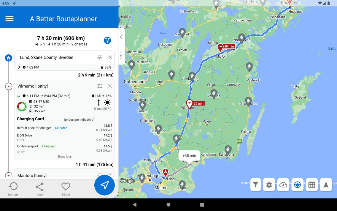 A Better Routeplanner (ABRP)