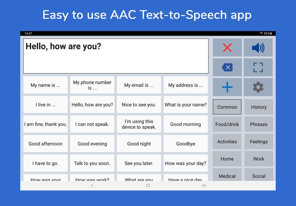 Speech Assistant AAC