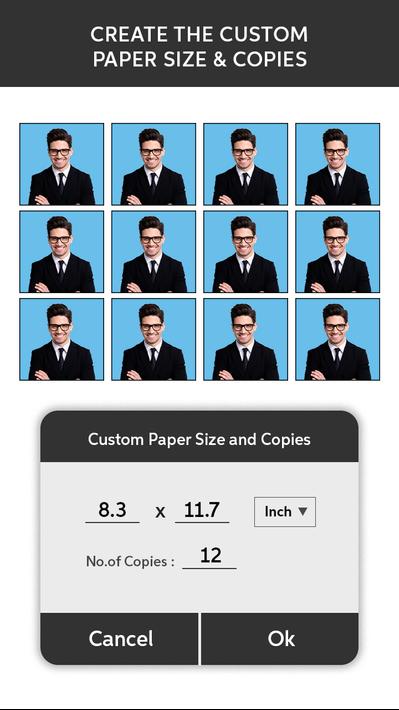 Passport photo maker app