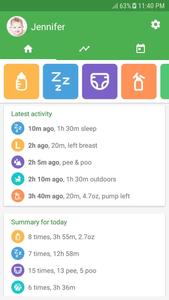 Baby tracker - feeding, sleep