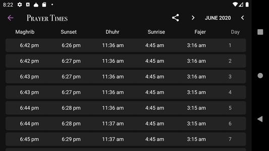 Prayer Times