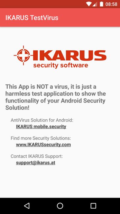 IKARUS TestVirus