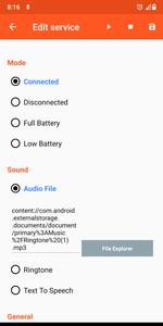 Battery Sound Notification