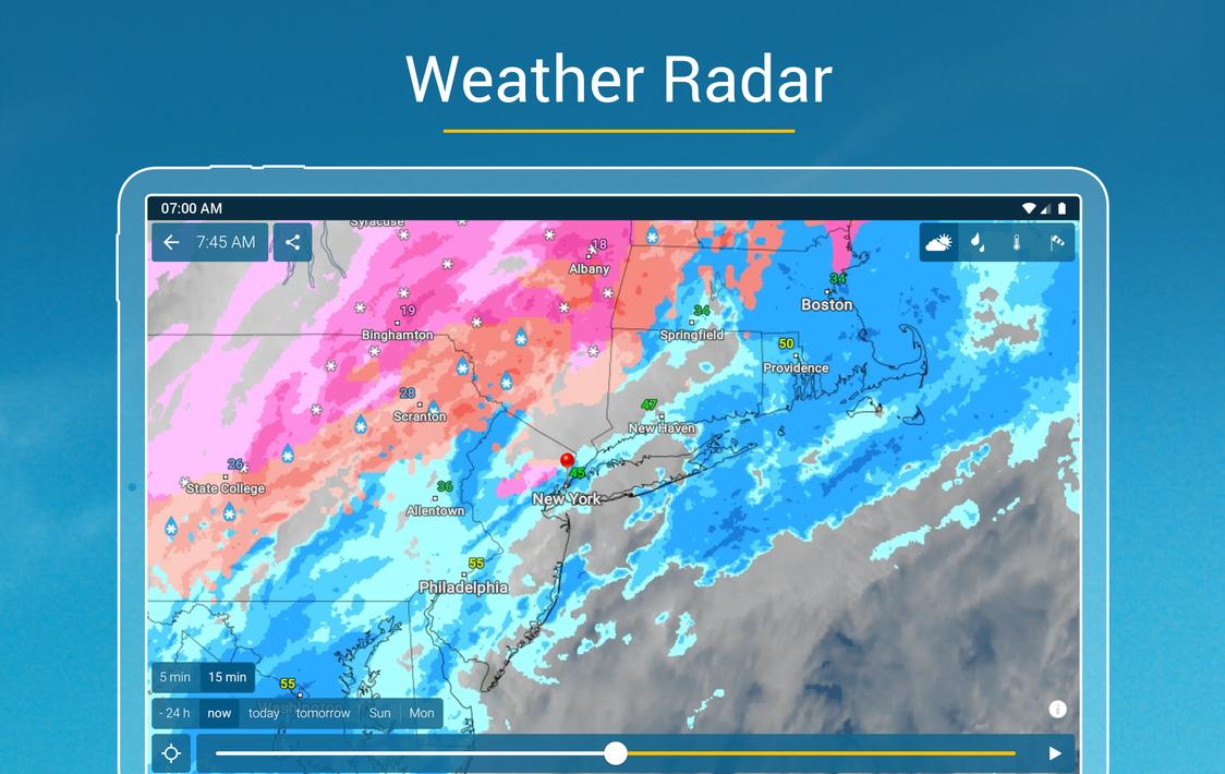 Weather & Radar - Snow radar