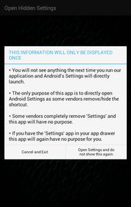 Open Settings (shortcut to set