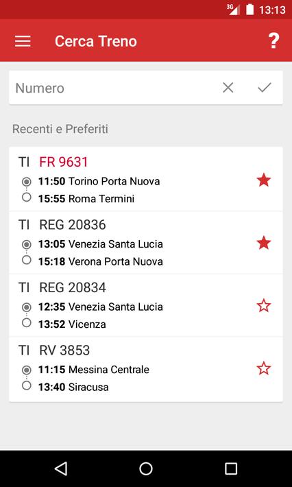 Train Timetable Italy