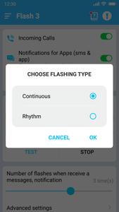 Flash Notification On Call