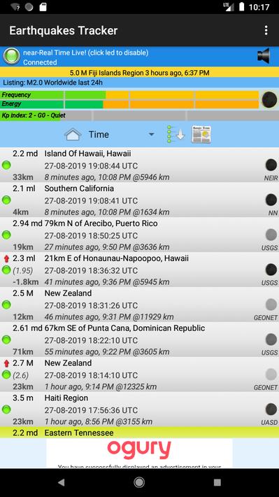 Earthquakes Tracker