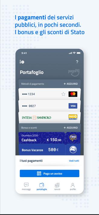 IO, l'app dei servizi pubblici